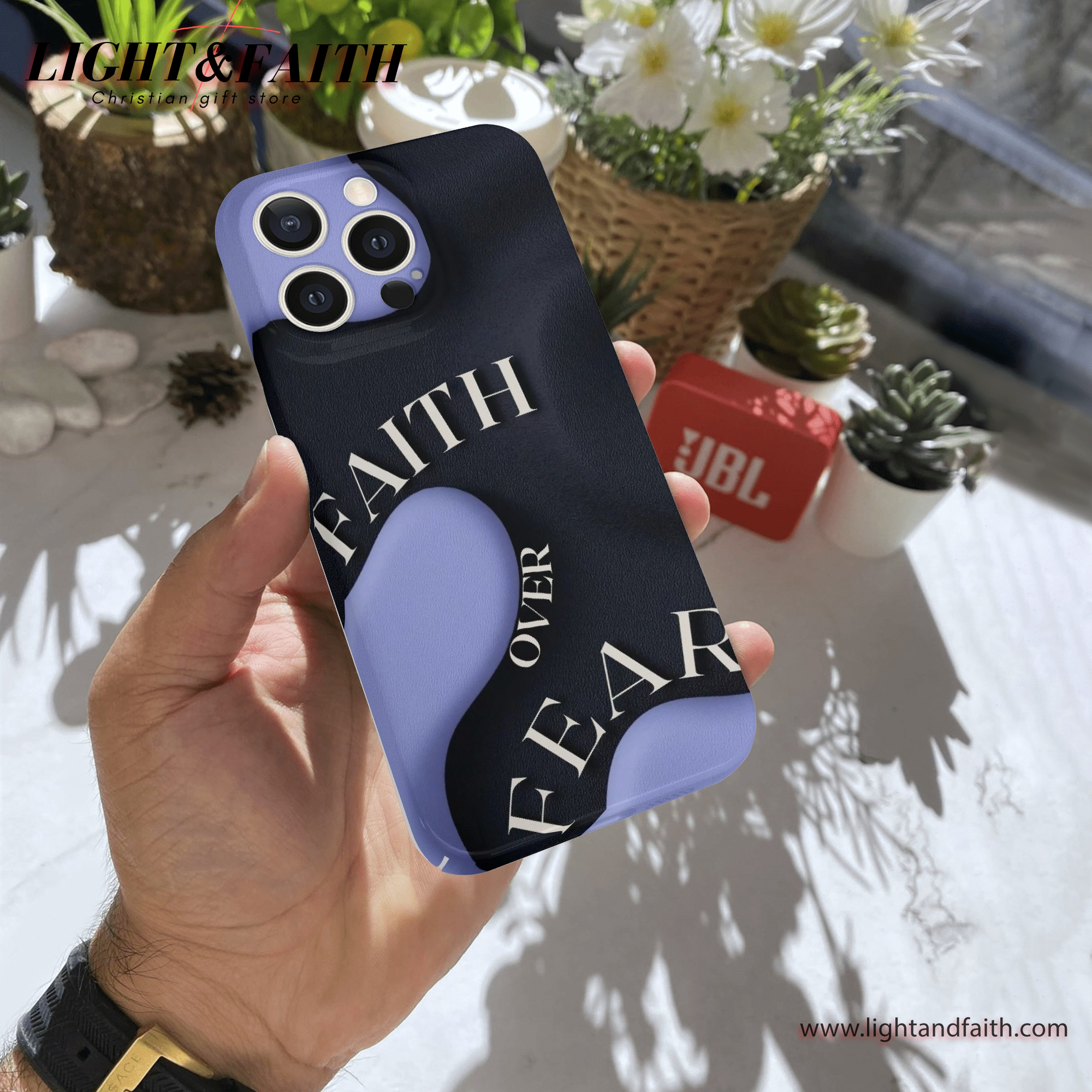 Faith Over Fear Phone Case, Christian Phone Case, Bible Verse Phone Case, Religious Gift, PCLAF46